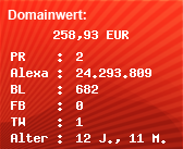 Domainbewertung - Domain www.123-insurance.de bei Domainwert24.de