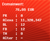 Domainbewertung - Domain www.lwl-pch.de bei Domainwert24.de