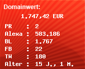 Domainbewertung - Domain www.justlife24.com bei Domainwert24.de