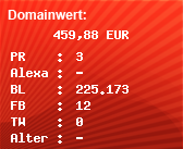 Domainbewertung - Domain www.derivatecheck.de bei Domainwert24.de