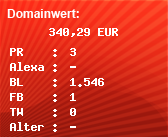 Domainbewertung - Domain www.eae.de bei Domainwert24.de
