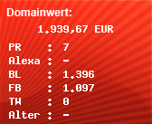 Domainbewertung - Domain stepstone.de bei Domainwert24.de