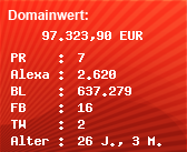 Domainbewertung - Domain www.telekom.de bei Domainwert24.de