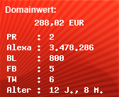 Domainbewertung - Domain www.modul-pv.de bei Domainwert24.de