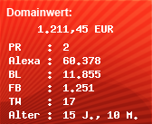 Domainbewertung - Domain www.felgenoutlet.de bei Domainwert24.de