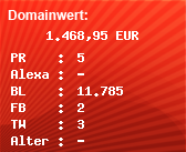 Domainbewertung - Domain jalag.de bei Domainwert24.de