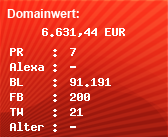 Domainbewertung - Domain www.upc.at bei Domainwert24.de