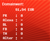 Domainbewertung - Domain dokha.de bei Domainwert24.de