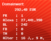 Domainbewertung - Domain www.9pd.de bei Domainwert24.de