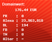 Domainbewertung - Domain www.linearts.de bei Domainwert24.de