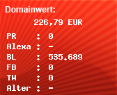 Domainbewertung - Domain www.lifeline.de bei Domainwert24.de