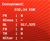 Domainbewertung - Domain www.kennzeichen24.de bei Domainwert24.de