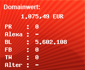 Domainbewertung - Domain linkarena.com bei Domainwert24.de
