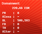 Domainbewertung - Domain www.referendar.de bei Domainwert24.de
