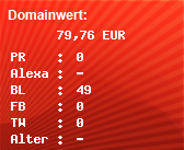 Domainbewertung - Domain www.ra-ricke.de bei Domainwert24.de