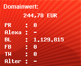 Domainbewertung - Domain prerow-zimmervermittlung.de bei Domainwert24.de