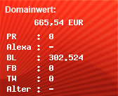 Domainbewertung - Domain 1baiser.com bei Domainwert24.de