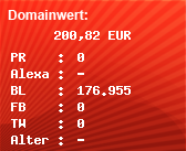 Domainbewertung - Domain clandesigns.de bei Domainwert24.de