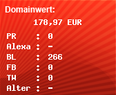 Domainbewertung - Domain www.rebland.eu bei Domainwert24.de