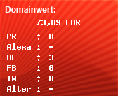 Domainbewertung - Domain www.breaking-elektro-news.de bei Domainwert24.de