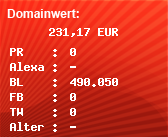 Domainbewertung - Domain www.janolaw.de bei Domainwert24.de