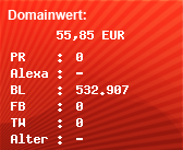 Domainbewertung - Domain www.xtwostore.sg bei Domainwert24.de
