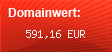 Domainbewertung - Domain www.profidart.com bei Domainwert24.de